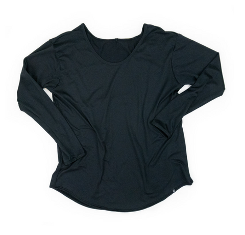 Black Everything Top Small Long Sleeve