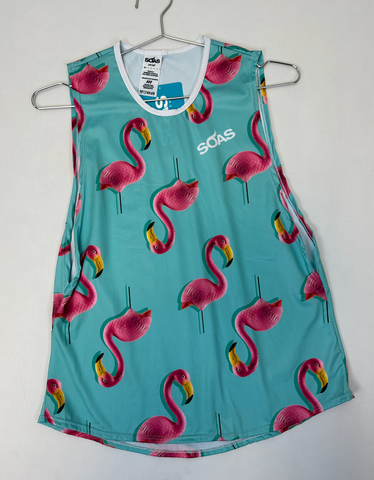 Everything Muscle Top Flamingo XSmall